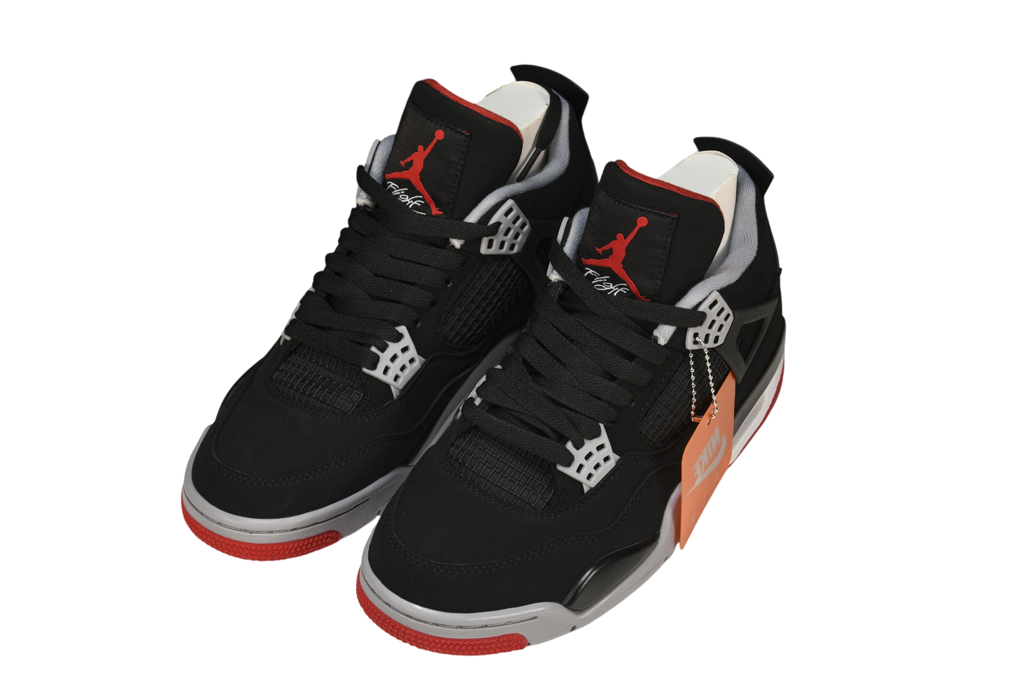 Iconic Air Jordan 4 Retro Bred Sneakers: Classic Style, Premium Comfort, Durable Build
