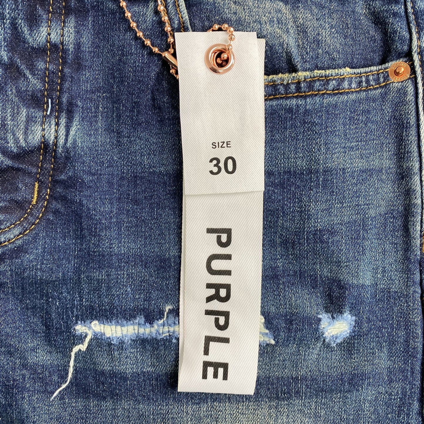 Purple Brand Men's Slim Fit Denim Jeans - Premium Stretch Blue