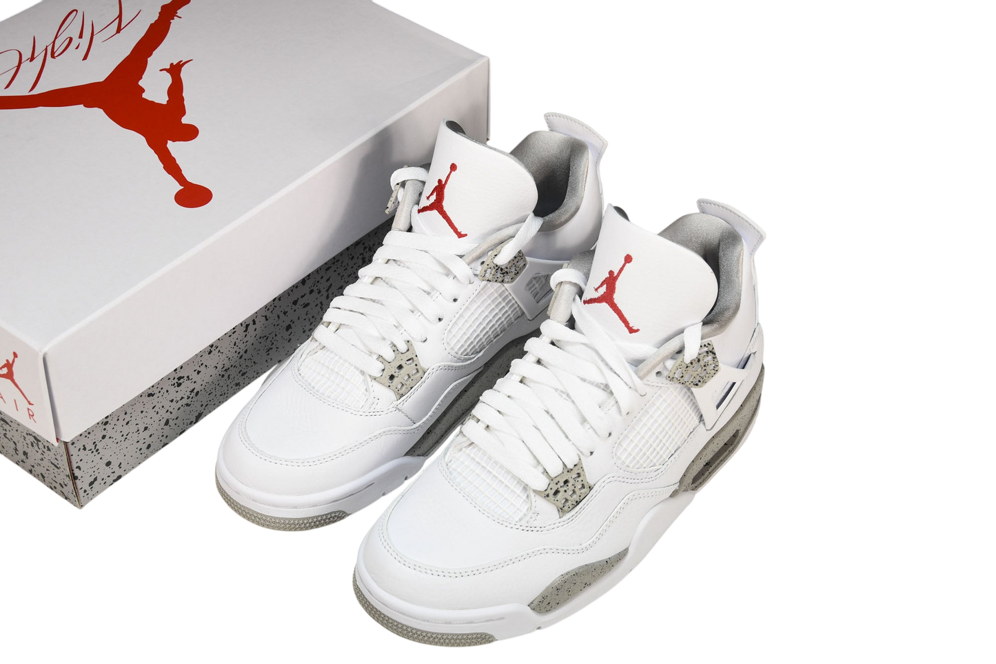 Air Jordan 4 Retro 'White Oreo' 2021 Edition Premium Men's Basketball Sneaker