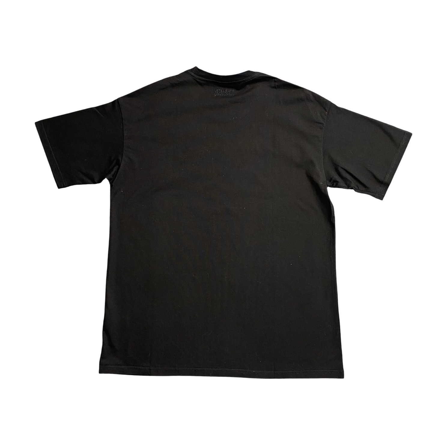 Vetements Reaper Black Al Capone Oversized Cotton T-Shirt: Bold Urban Streetwear Style