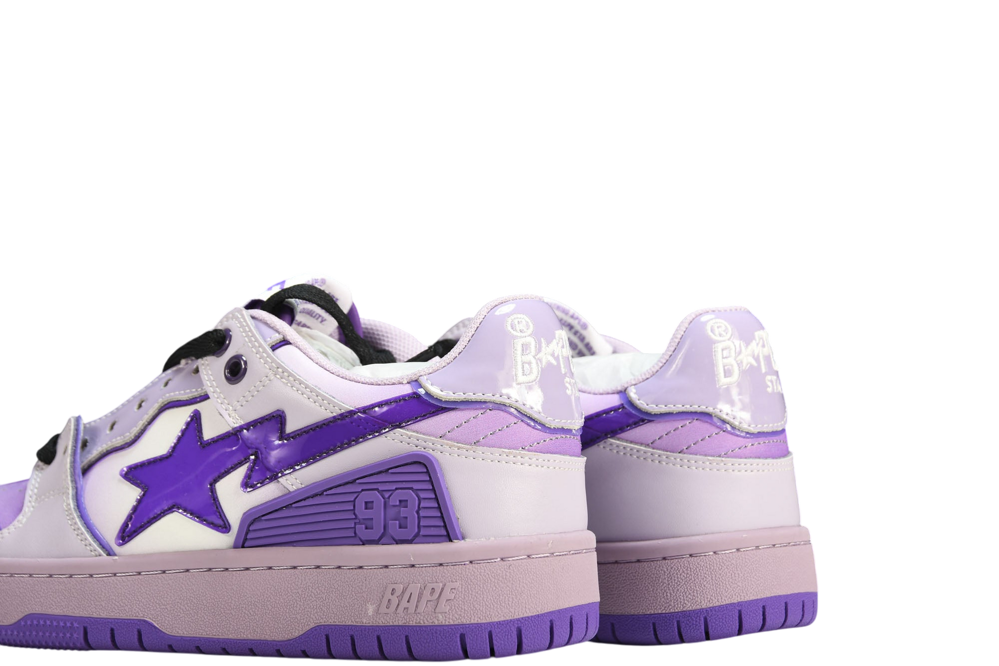 A Bathing Ape Bape SK8 Sta Purple Sneakers - Iconic Streetwear Style