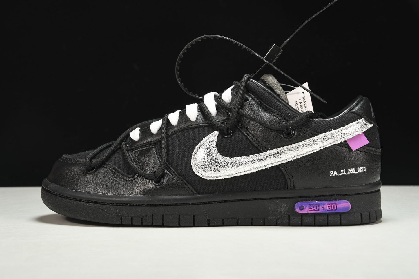 Iconic Nike Dunk Low Off-White Lot 50 Sneakers - Virgil Abloh Design