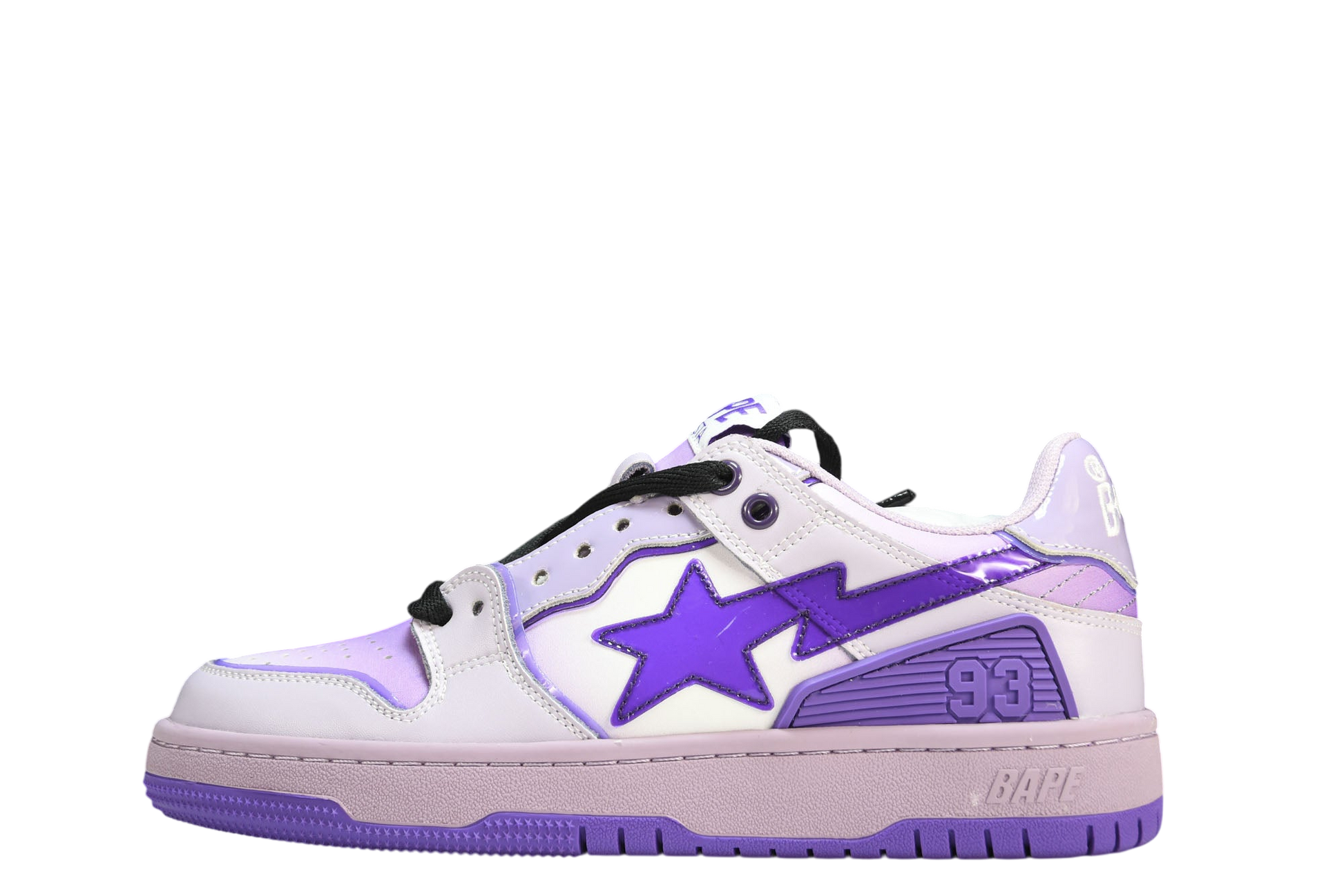 A Bathing Ape Bape SK8 Sta Purple Sneakers - Iconic Streetwear Style