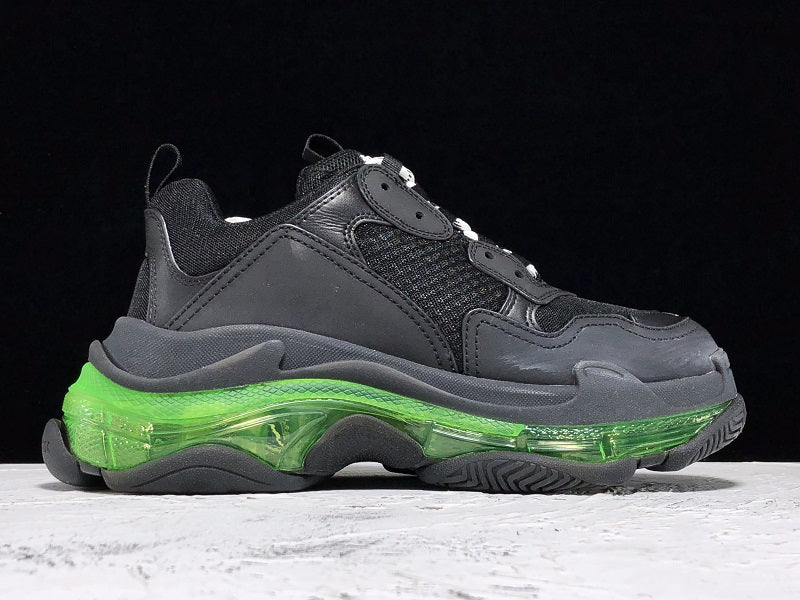 Balenciaga Triple S Black Green Sneakers: Chunky Sole, Iconic Style, Premium Comfort