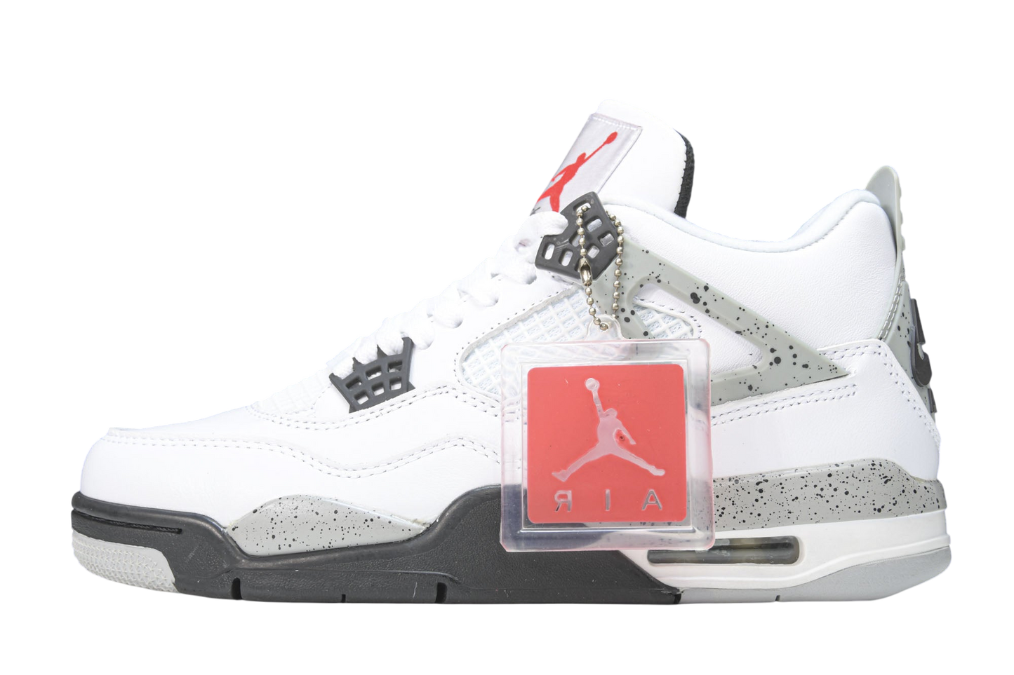 Iconic Air Jordan 4 Retro White Cement Classic Sneaker for Men
