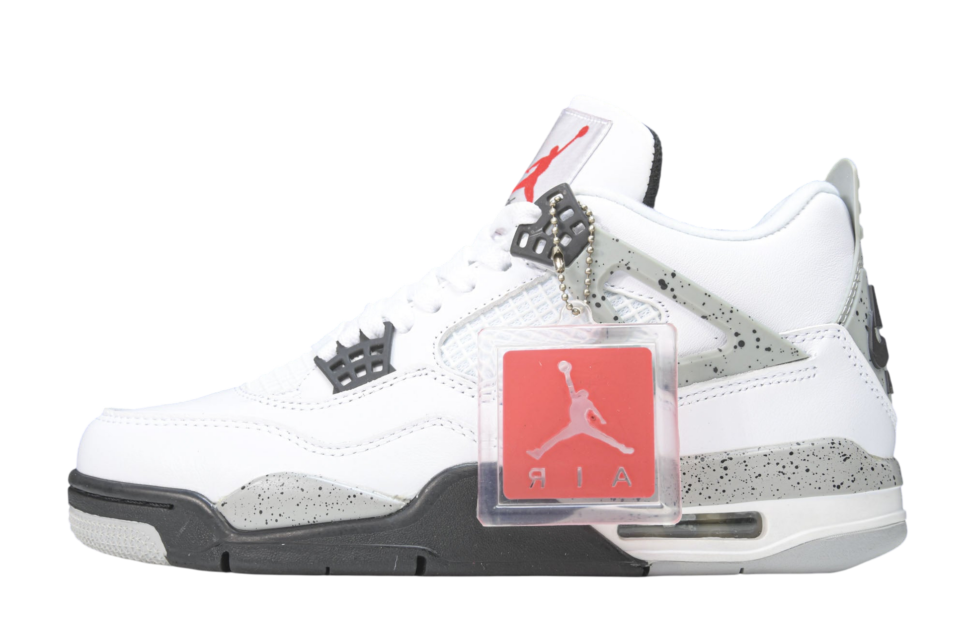 Iconic Air Jordan 4 Retro White Cement Classic Sneaker for Men
