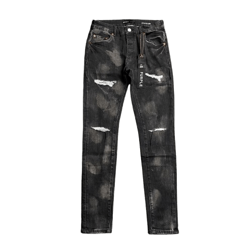 Purple Brand Men's Black Slim Fit Stretch Jeans - Designer Denim Luxury