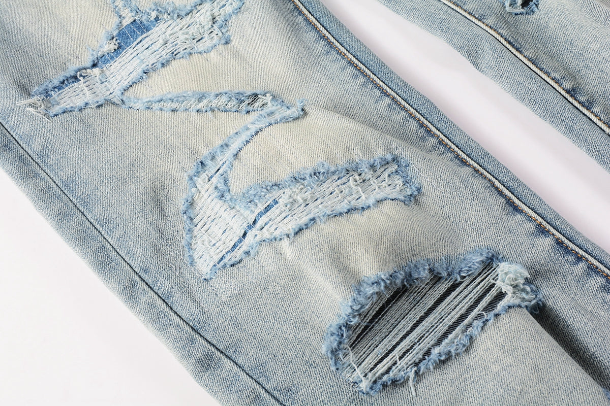 Purple High Waist Jeans