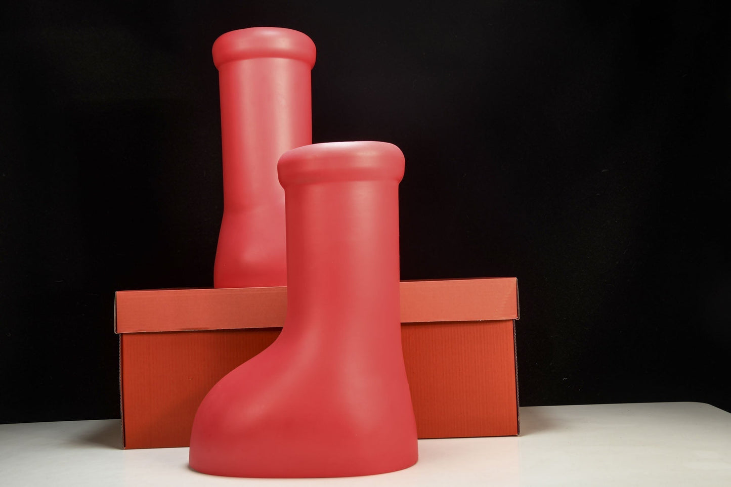 Iconic MSCHF Big Red Boots: Cartoon-Inspired, Bold Rubber Fashion Footwear