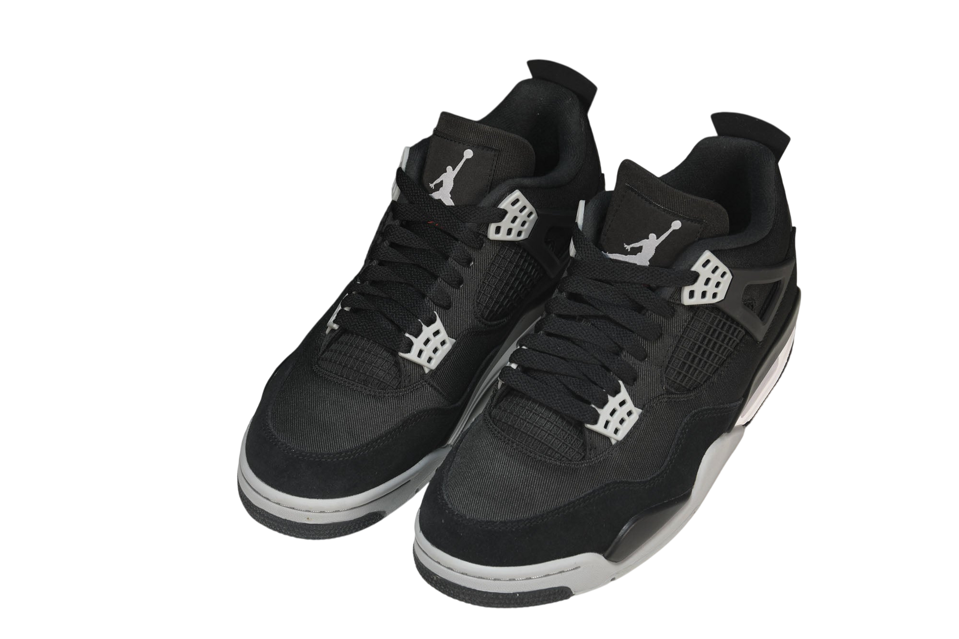 Air Jordan 4 Retro Black Canvas Men's Sneakers – Stylish Comfort Streetwear Shoes