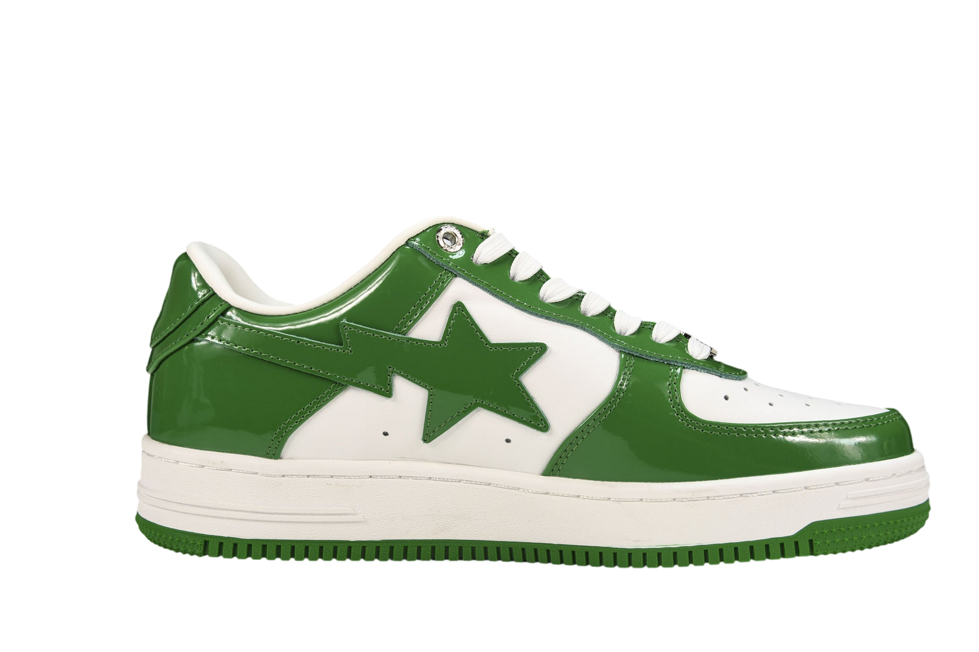 A Bathing Ape Bape Sta Low Green Classic Streetwear Sneakers Comfortable Stylish Footwear