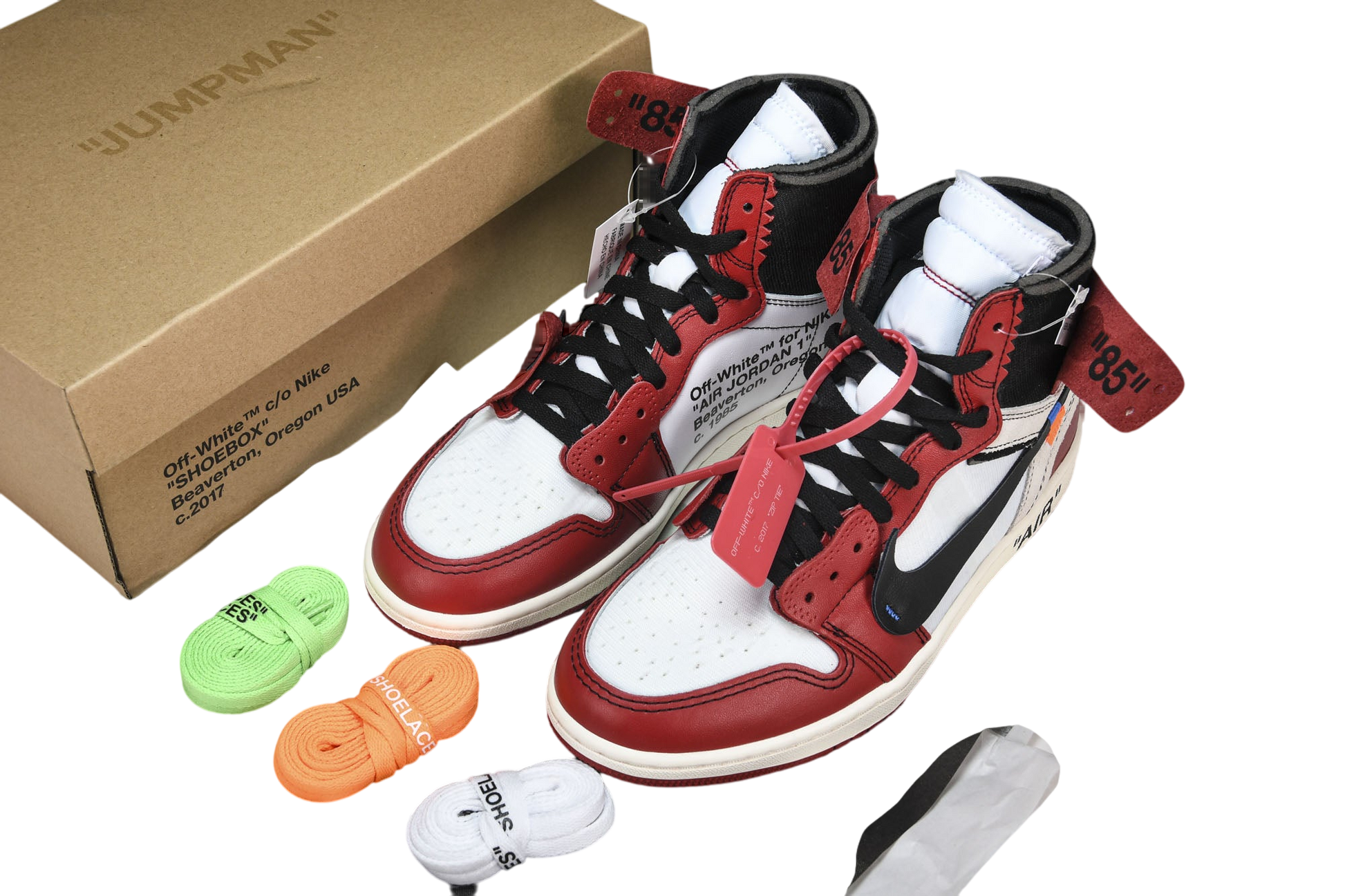 Exclusive Air Jordan 1 Retro High Off-White Chicago Sneakers - Iconic Design