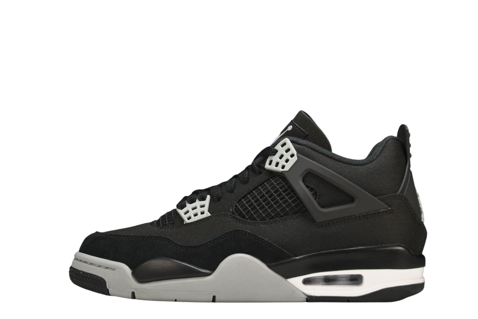 Air Jordan 4 Retro Black Canvas Men's Sneakers – Stylish Comfort Streetwear Shoes