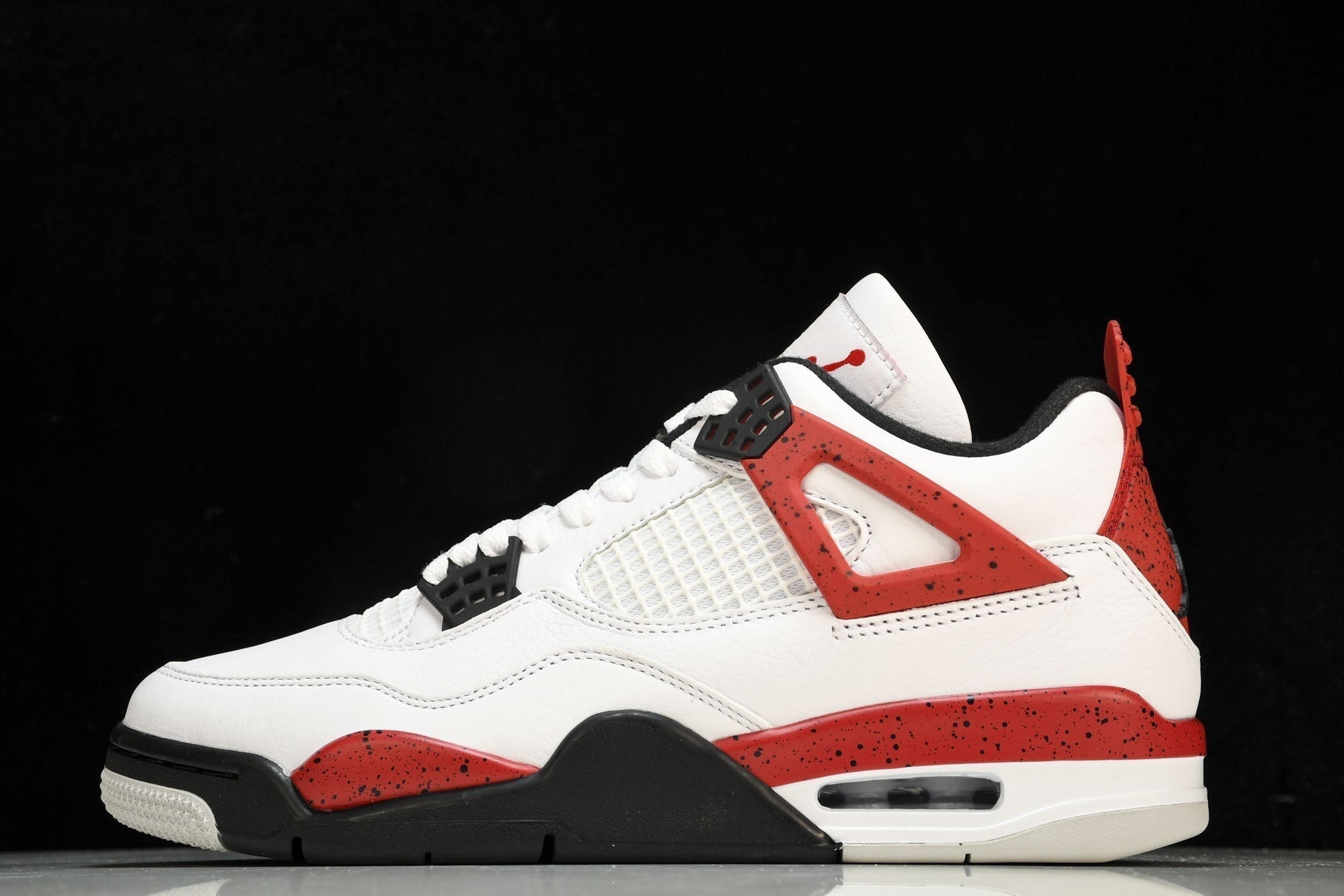 Iconic Air Jordan 4 Retro Red Cement Sneakers: Classic Style, Supreme Comfort