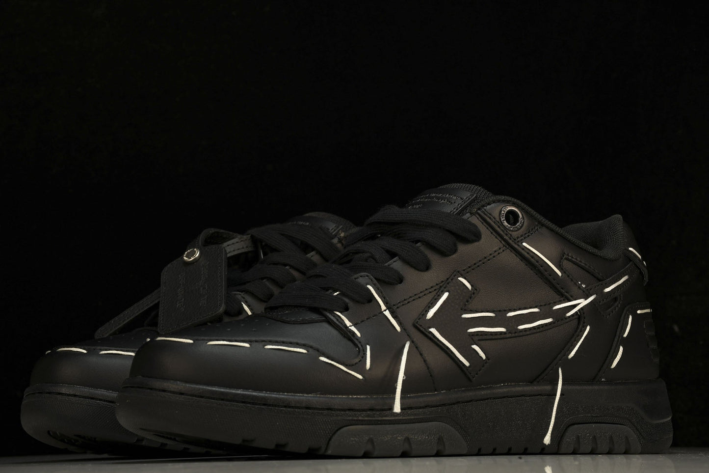 Off-White Out Of Office Sartorial Stitch Premium Leather Casual Low-Top Sneakers