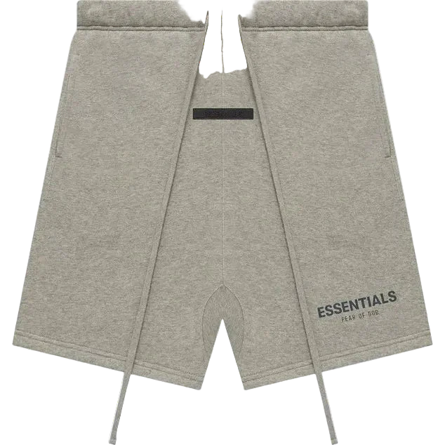 Fear of God Essentials Men's Dark Oatmeal Fleece Sweatshorts SS22 - Comfortable Streetwear