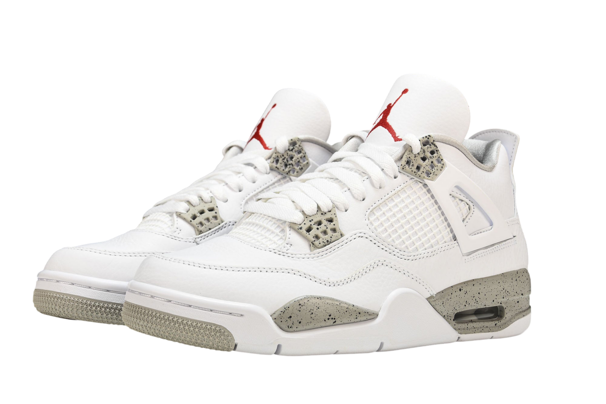 Air Jordan 4 Retro 'White Oreo' 2021 Edition Premium Men's Basketball Sneaker
