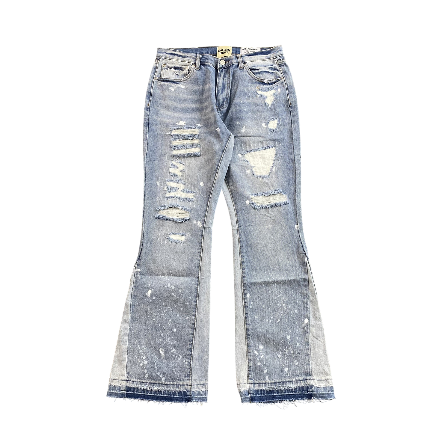 Gallery Dept Indiana Flare Jeans: Vintage Distressed Denim, Iconic Style