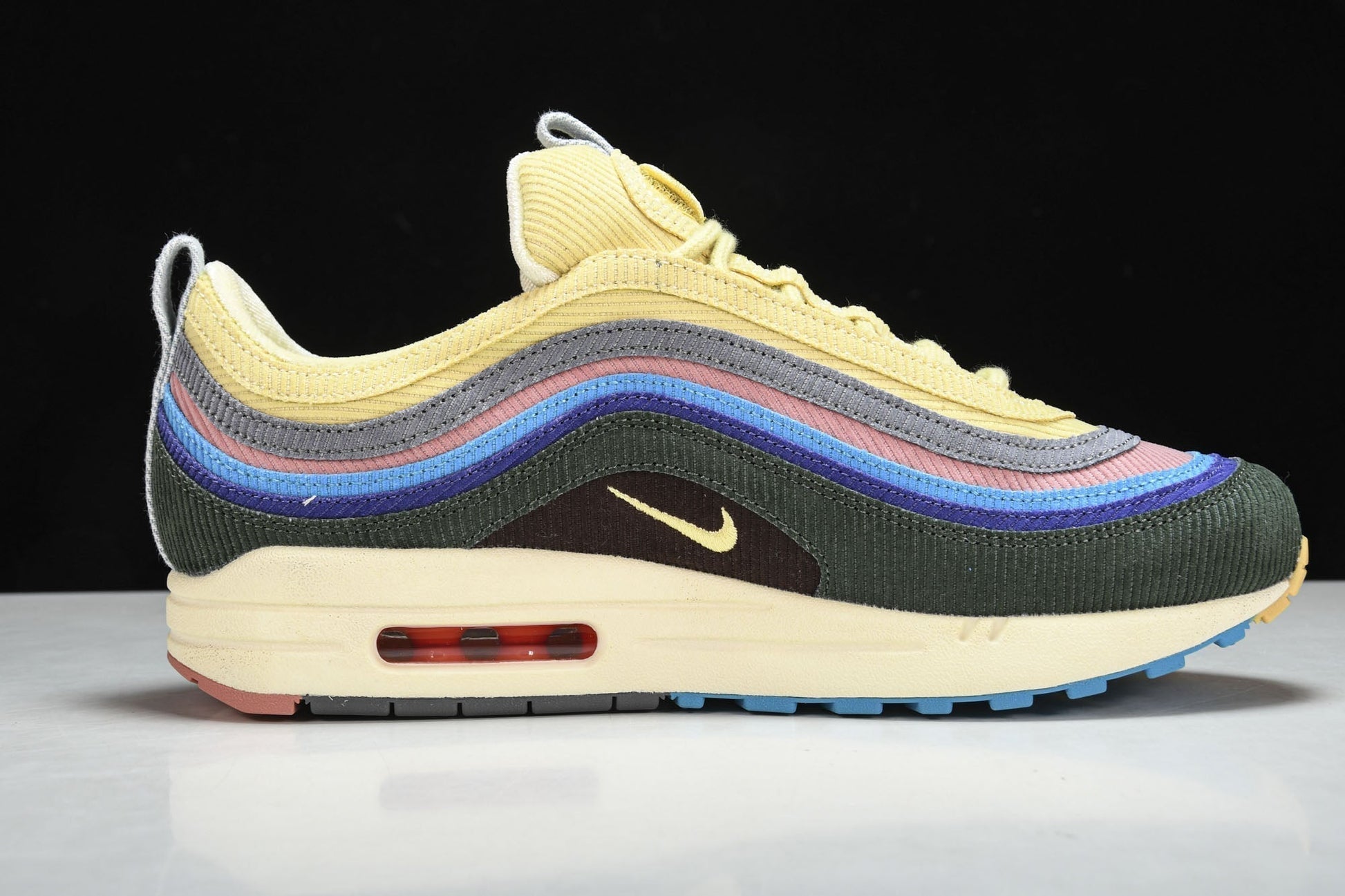 Nike Air Max 1/97 Sean Wotherspoon Multi-Color Corduroy Lifestyle Sneakers