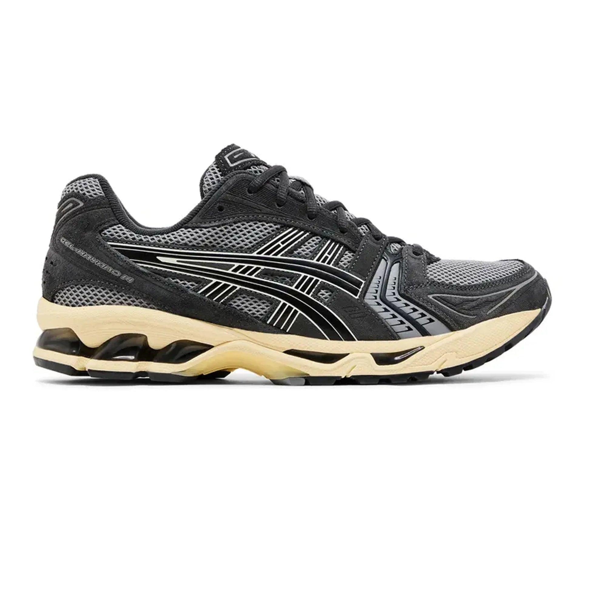 ASICS Gel-Kayano 14 Clay Grey Black 2024 Retro Running Sneaker Comfort Style