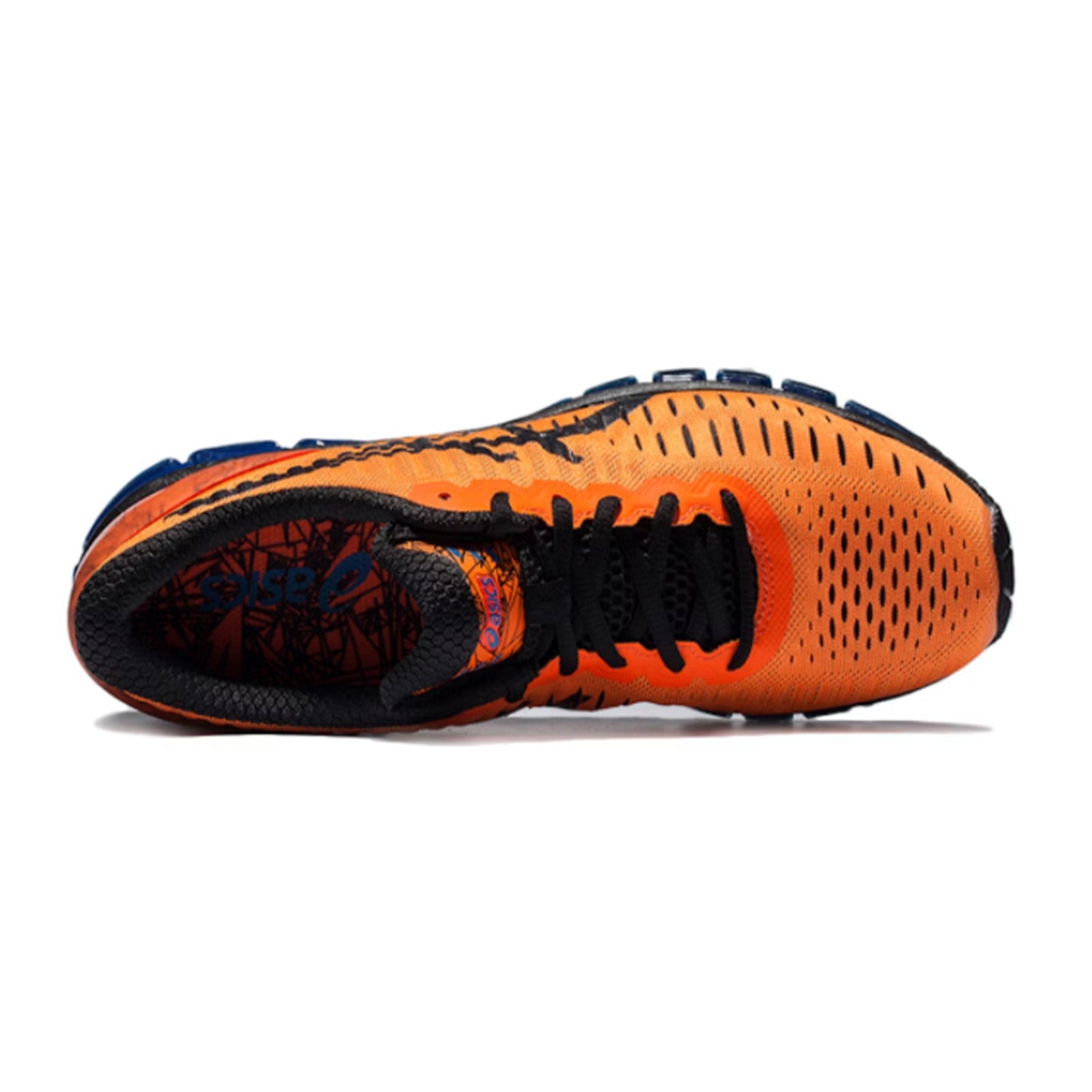 ASICS Gel-Quantum 360 Hot Orange Black Blue GEL Cushioning Running Sneaker