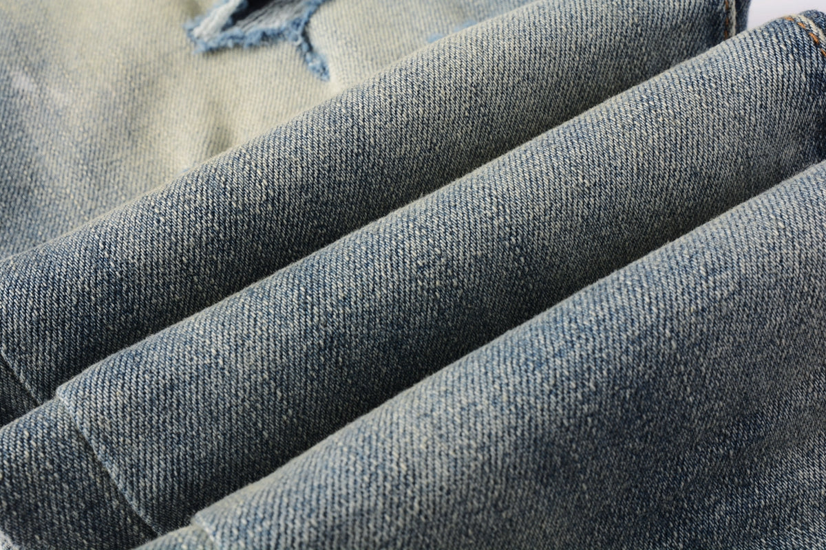 Purple Distressed Jeans