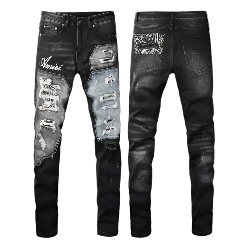 A jeans black and grey