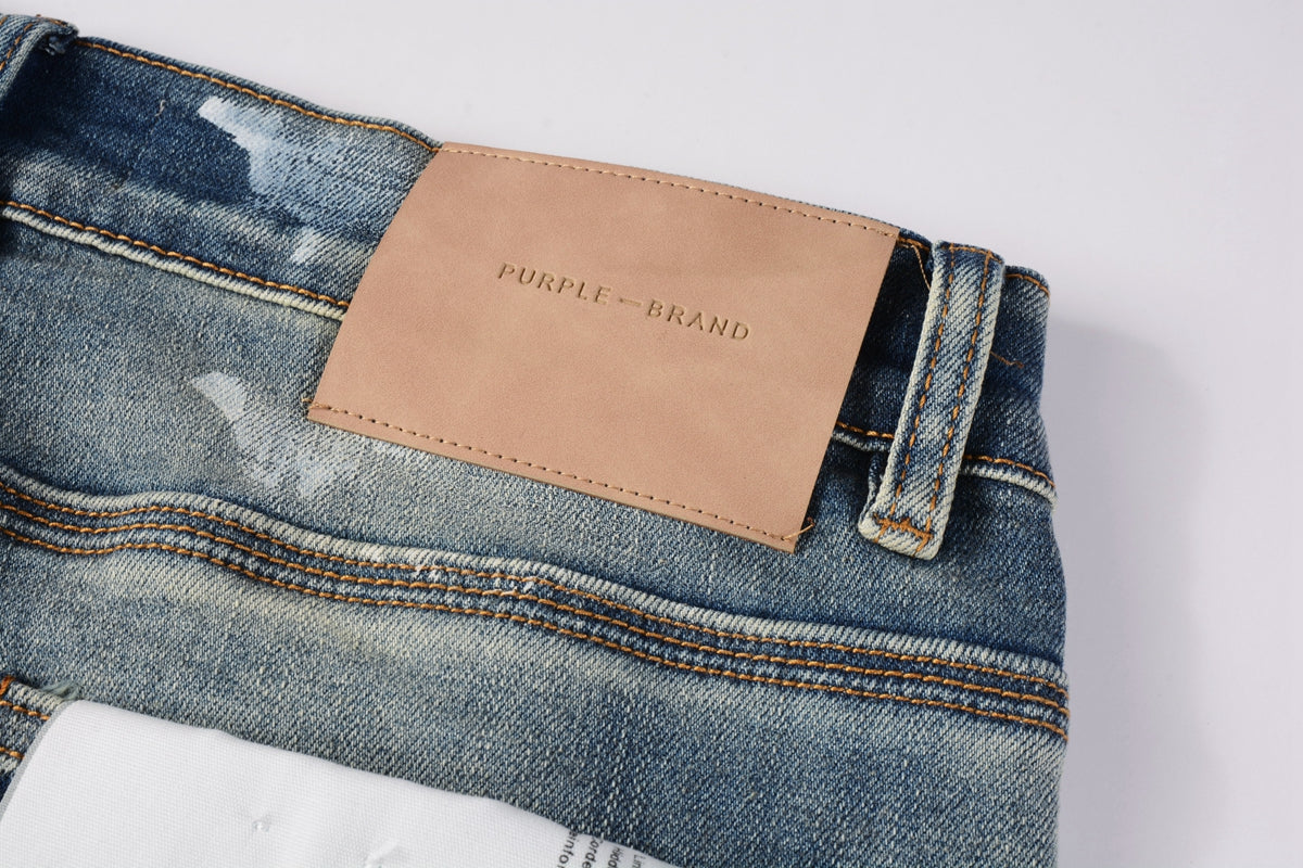 Purple Distressed Jeans