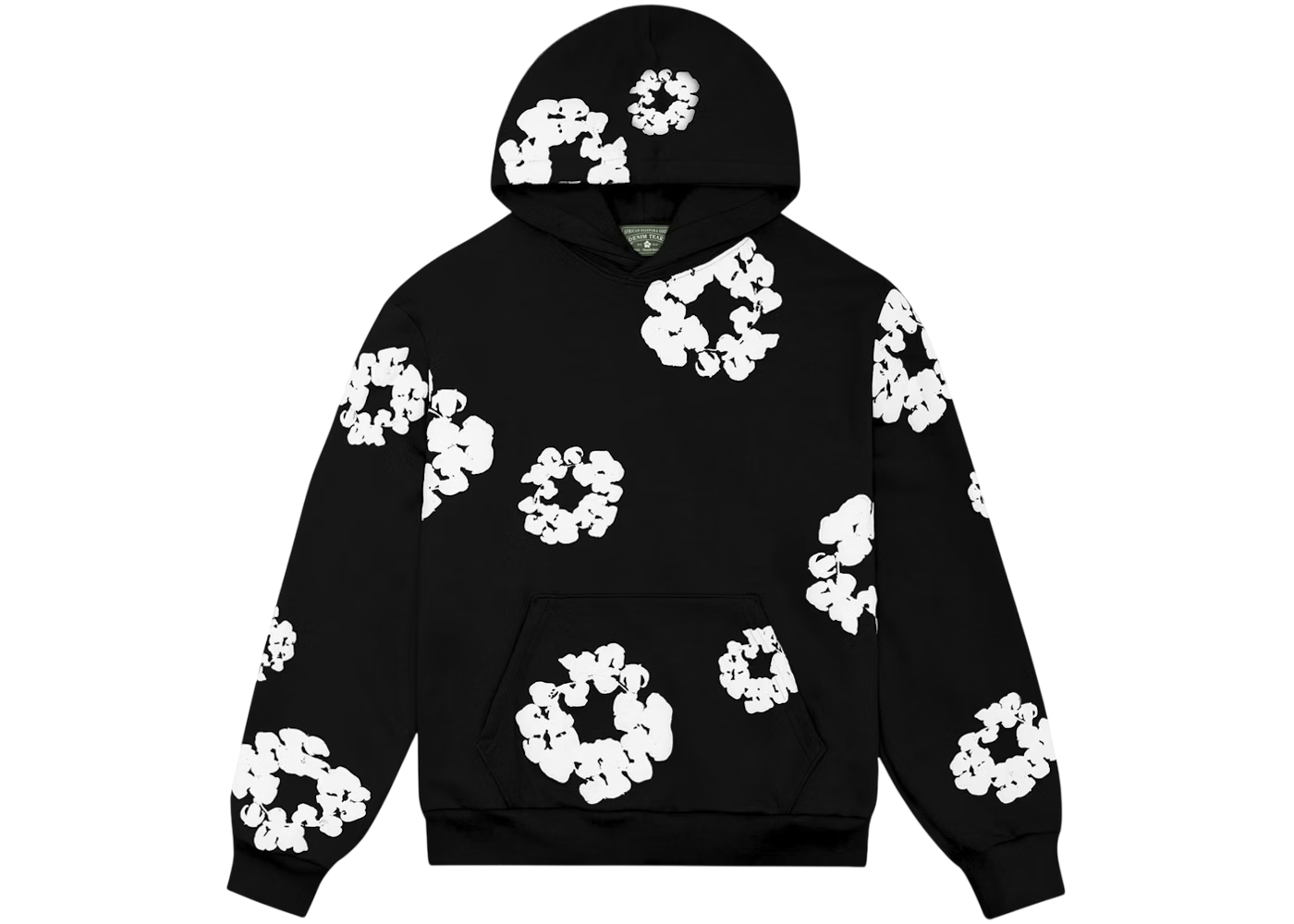 Denim Tears Cotton Wreath Black Hoodie - Premium Fleece Pullover Design
