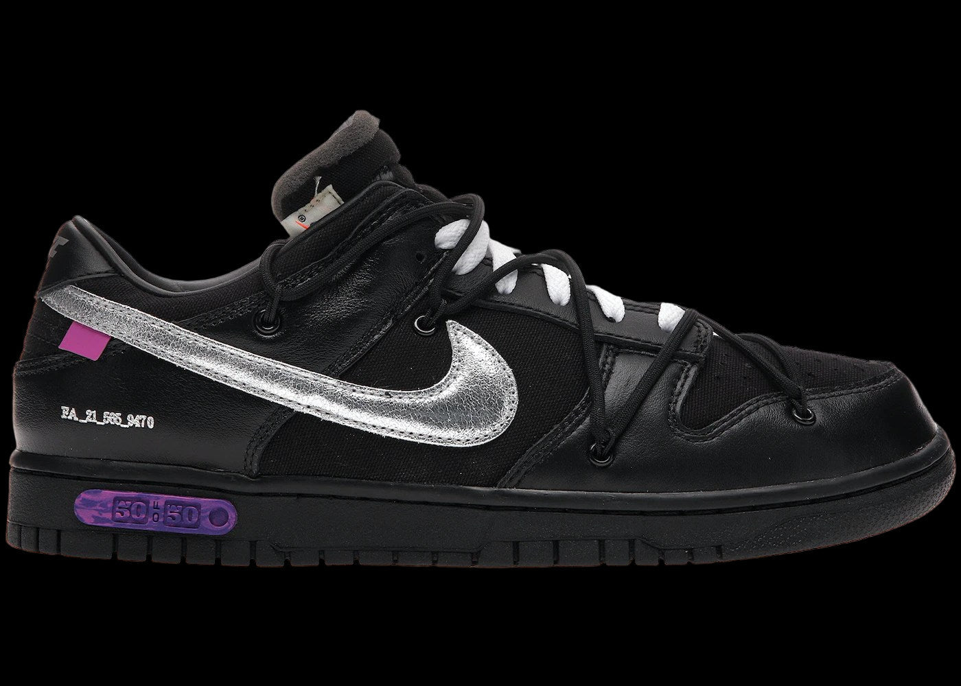 Iconic Nike Dunk Low Off-White Lot 50 Sneakers - Virgil Abloh Design