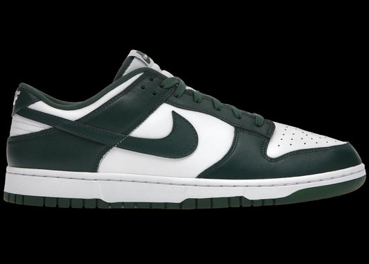 Nike Dunk Low Michigan State Varsity Green White Premium Leather Sneaker