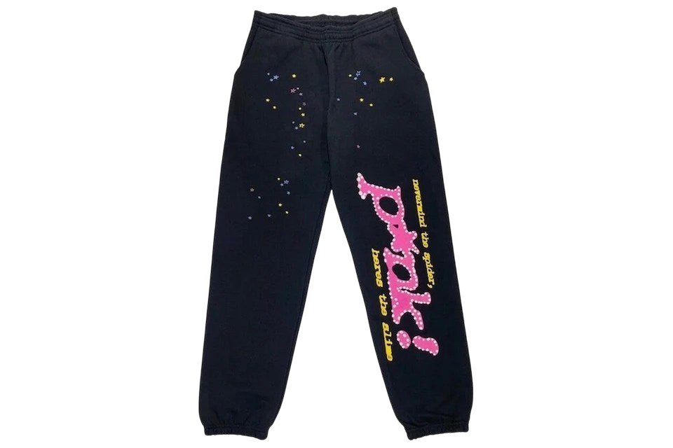 Sp5der Black Sweatpants: Premium Comfort Streetwear Joggers for Men and Women