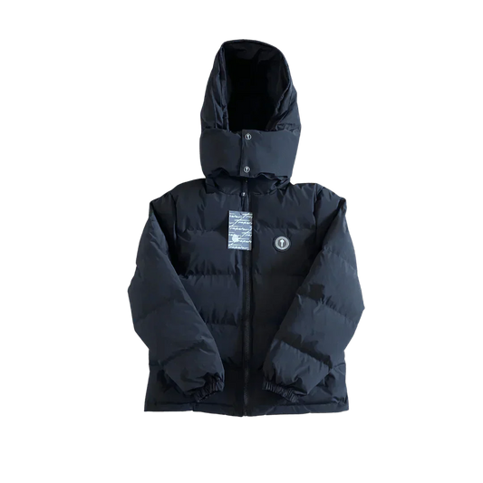 Black Irongate Hooded Puffer Jacket - VDRXPLG🔌