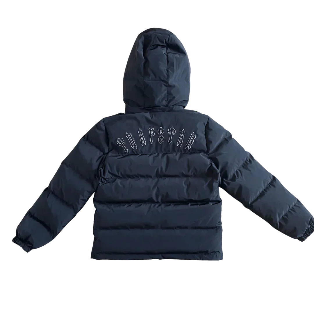 Black Irongate Hooded Puffer Jacket - VDRXPLG🔌