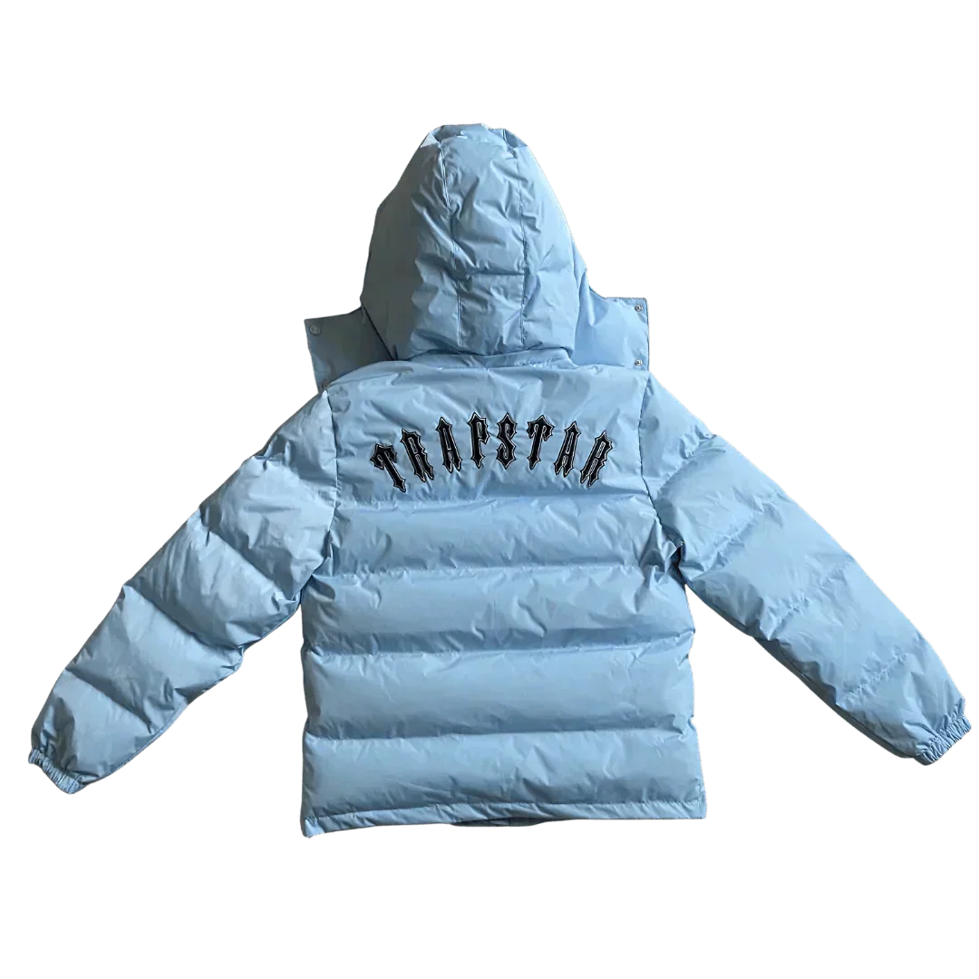 Ice Blue Irongate Hooded Puffer Jacket - VDRXPLG🔌