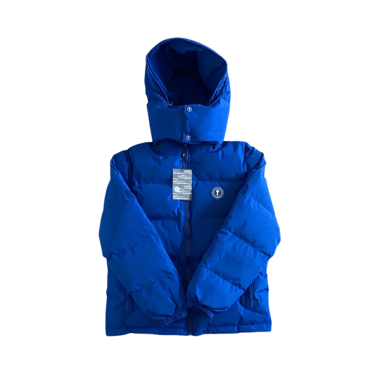 Dazzling Blue Irongate Hooded Puffer Jacket - VDRXPLG🔌