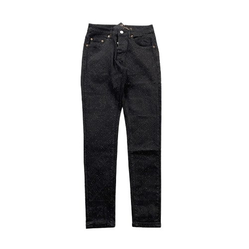 Purple Brand Washed Black Slim Fit Denim Jeans for Men's Modern Style