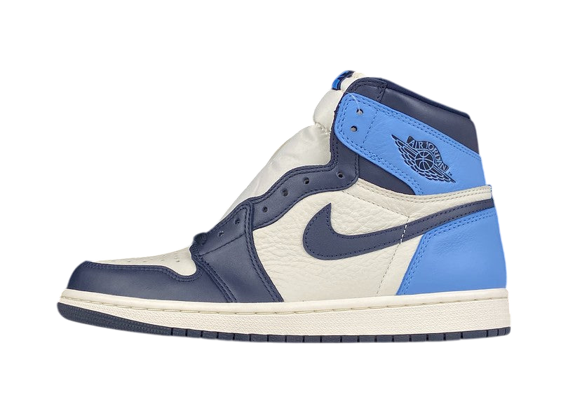 Air Jordan 1 Retro High Obsidian UNC: Premium Leather Basketball Sneakers