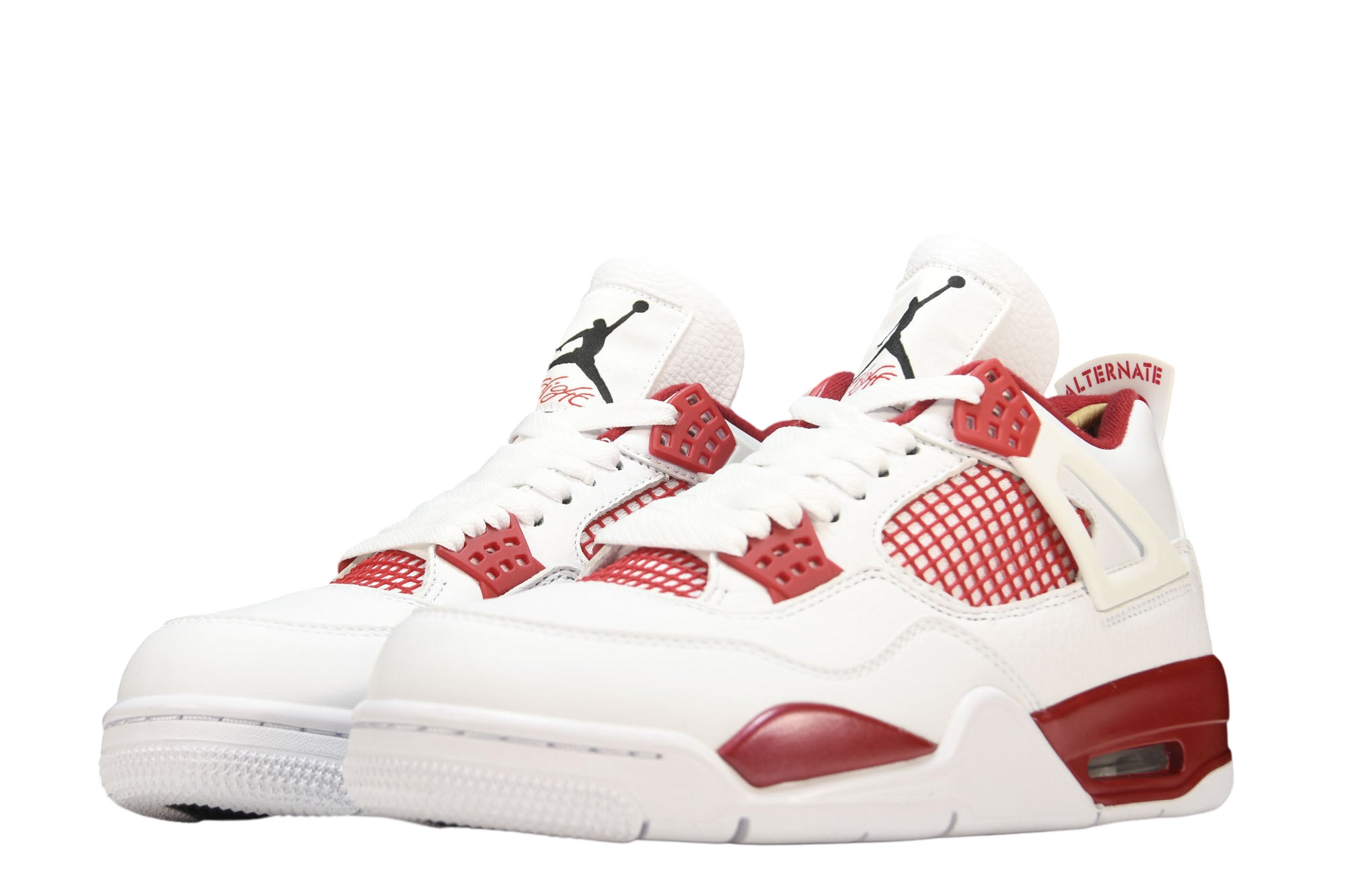 Iconic Air Jordan 4 Retro 'Alternate 89' Sneakers - Classic Red/White Style