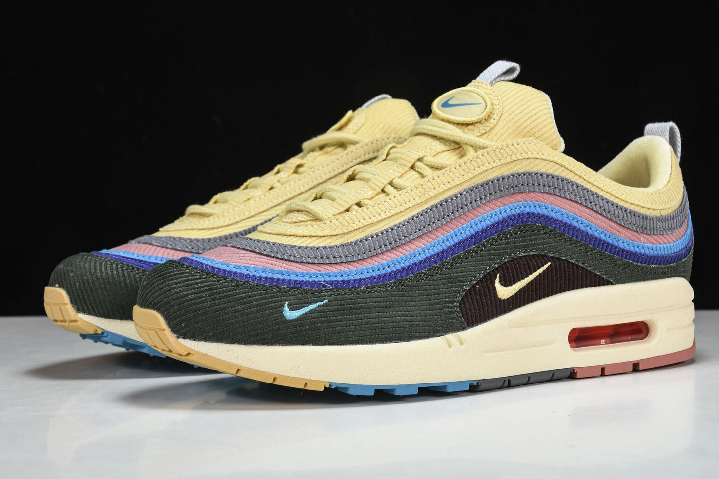 Nike Air Max 1/97 Sean Wotherspoon Multi-Color Corduroy Lifestyle Sneakers