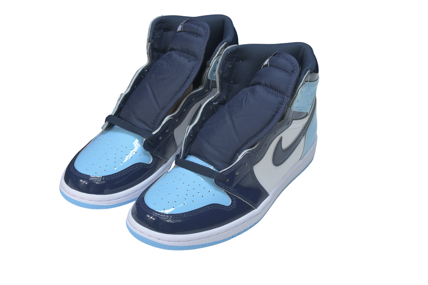 Air Jordan 1 Retro High UNC Patent: Iconic Blue White Premium Sneakers