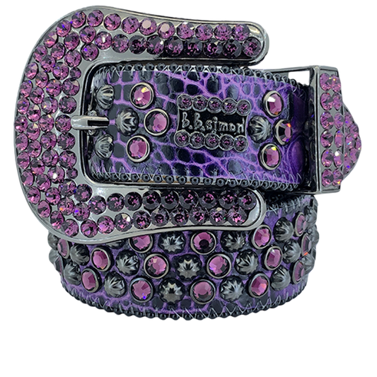 Dazzling Purple Crystal Belt by B B Simon: Sparkle and Style Accessory
