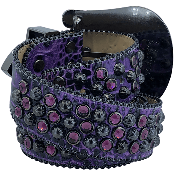 Dazzling Purple Crystal Belt by B B Simon: Sparkle and Style Accessory