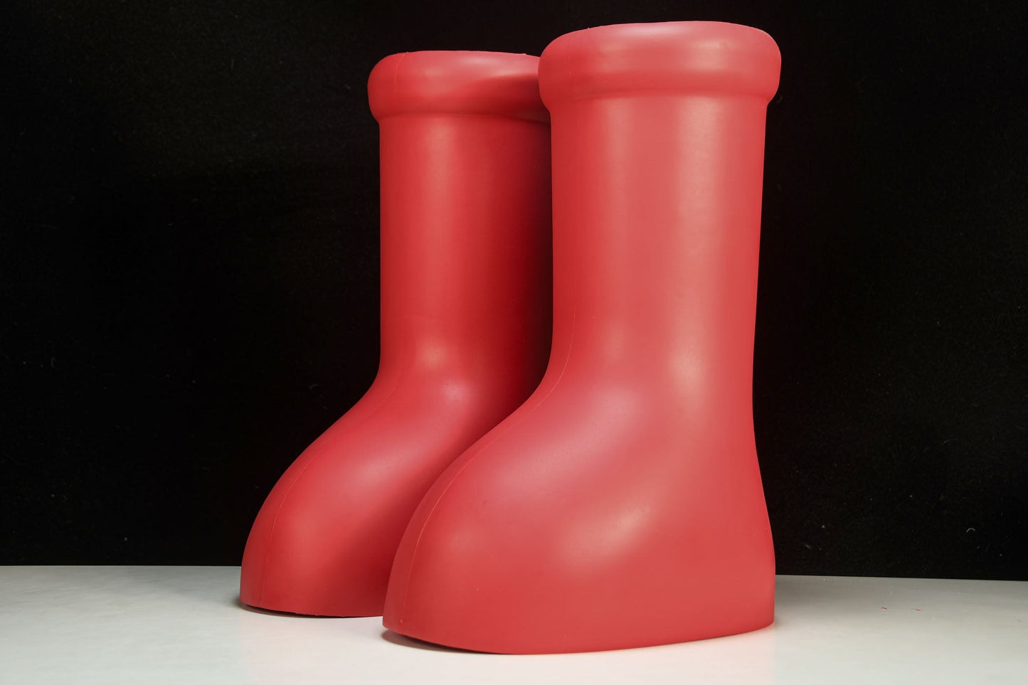 Iconic MSCHF Big Red Boots: Cartoon-Inspired, Bold Rubber Fashion Footwear