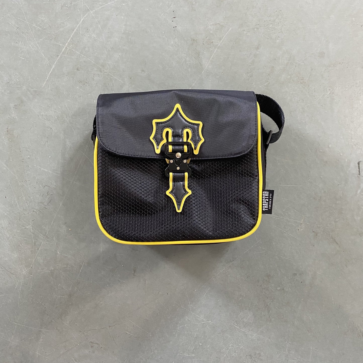 Premium Trapstar Yellow Black Crossbody Bag for Everyday Style and Utility