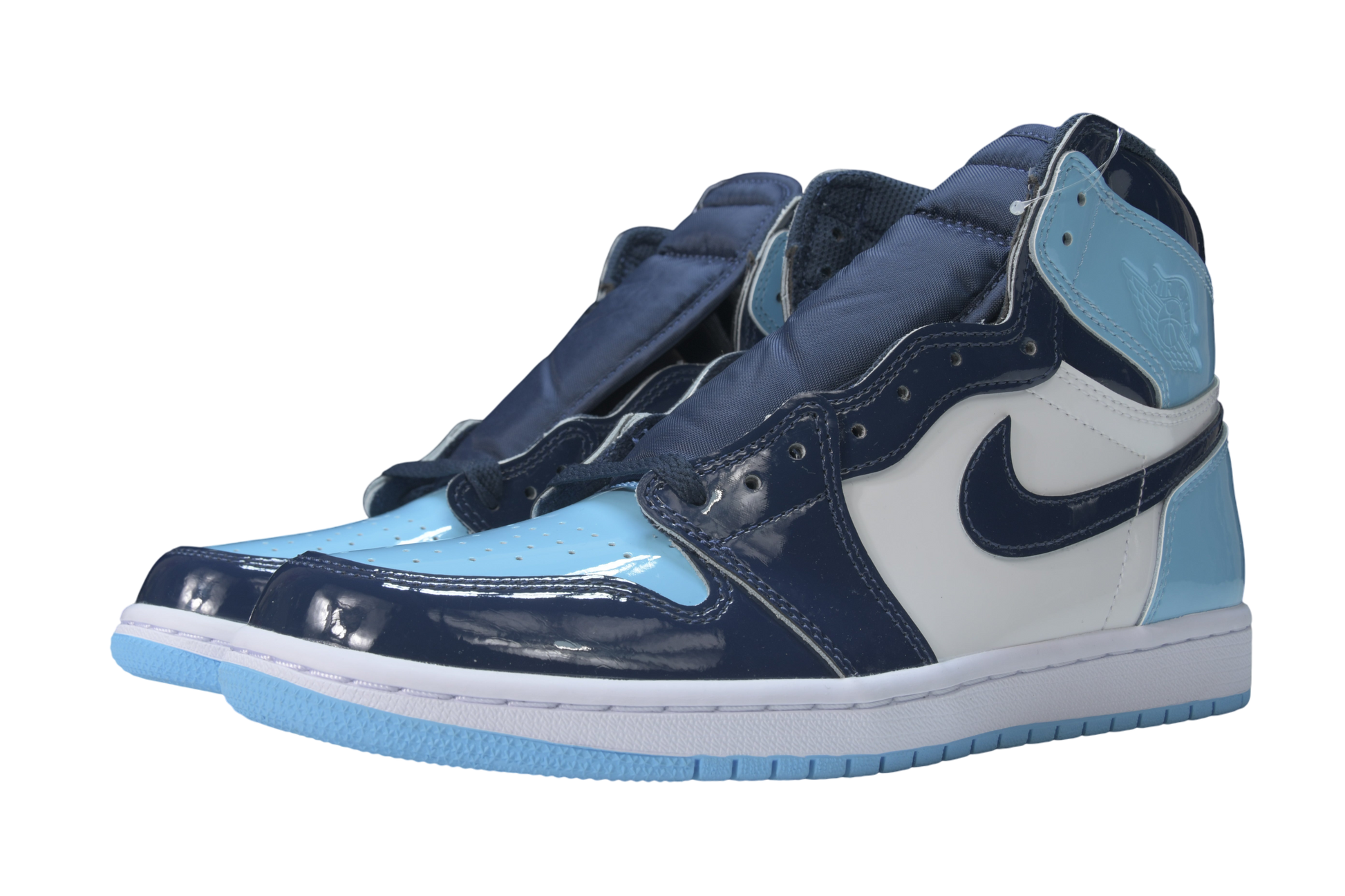 Air Jordan 1 Retro High UNC Patent: Iconic Blue White Premium Sneakers