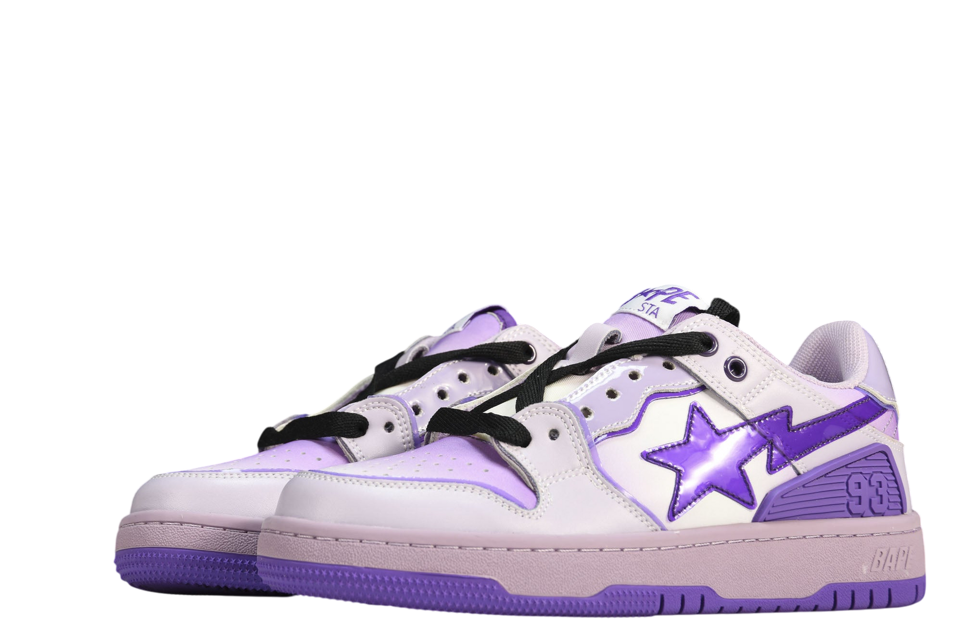 A Bathing Ape Bape SK8 Sta Purple Sneakers - Iconic Streetwear Style