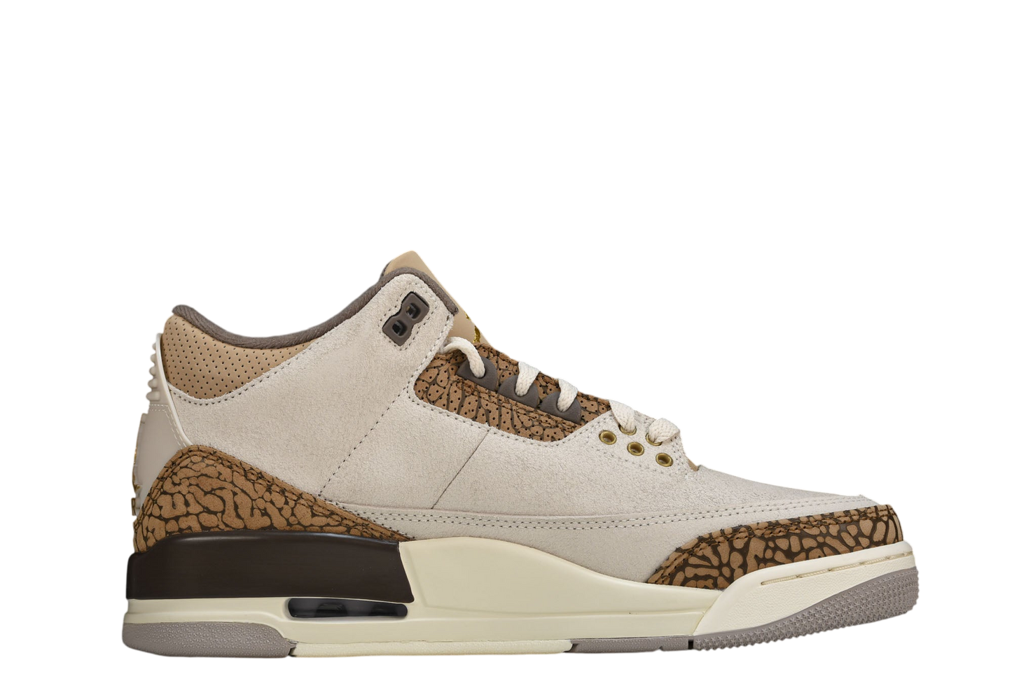 Air Jordan 3 Retro Palomino Sneakers: Premium Leather, Iconic Style, Supreme Comfort