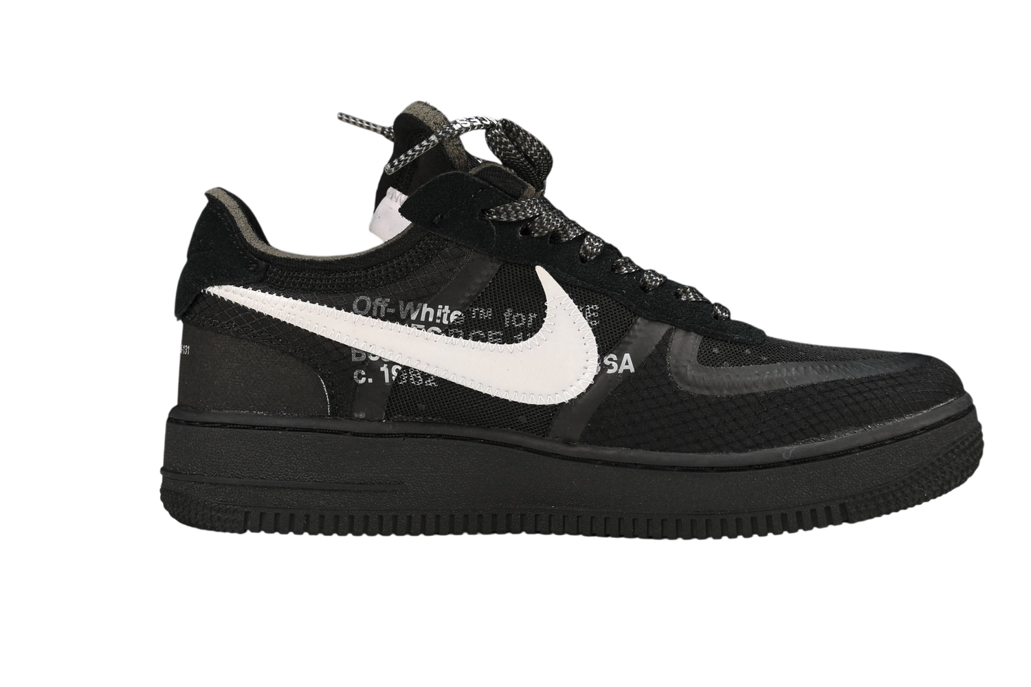 Nike Air Force 1 Low Off-White Black White Premium Sneakers