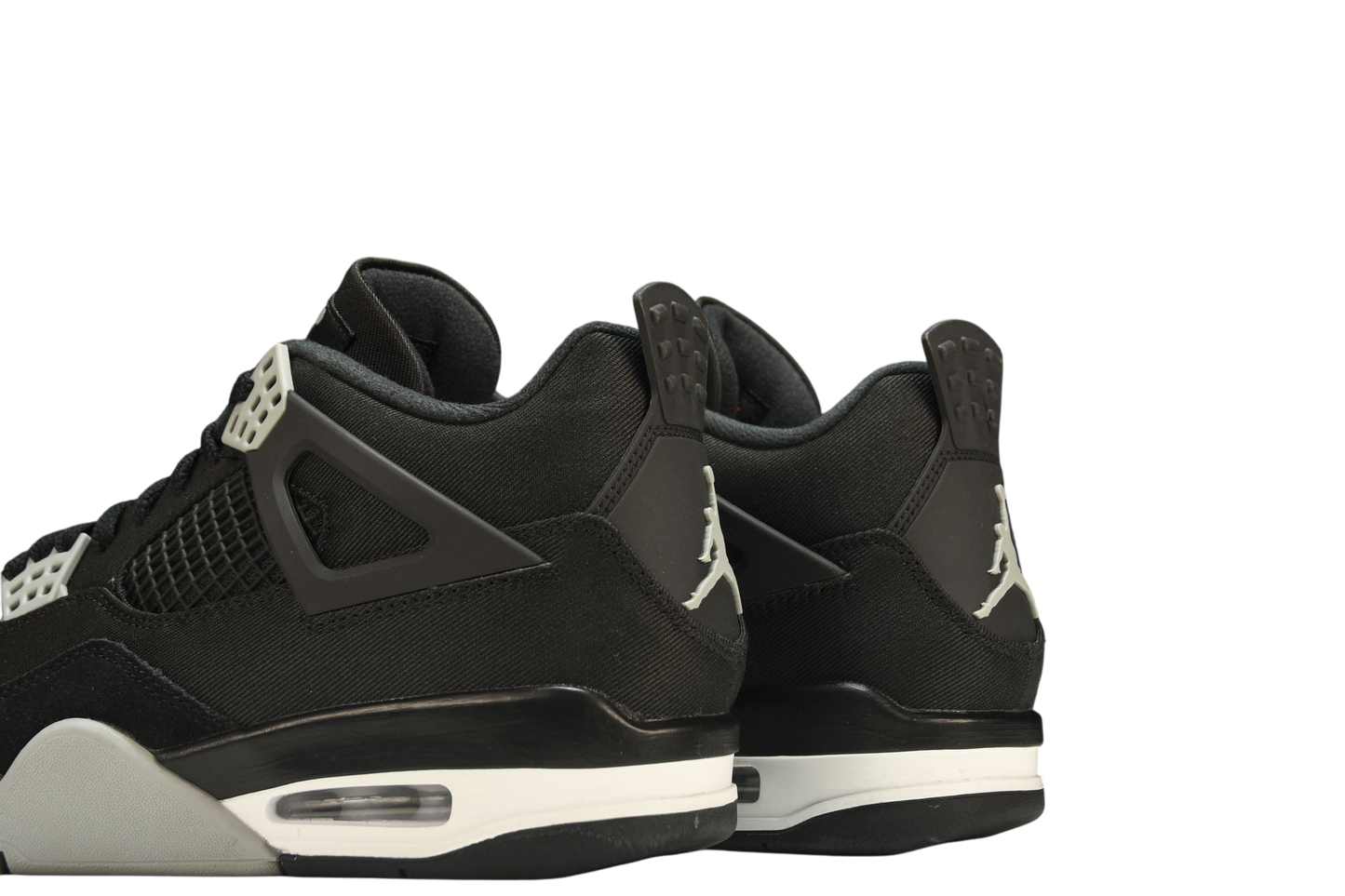 Air Jordan 4 Retro Black Canvas Men's Sneakers – Stylish Comfort Streetwear Shoes